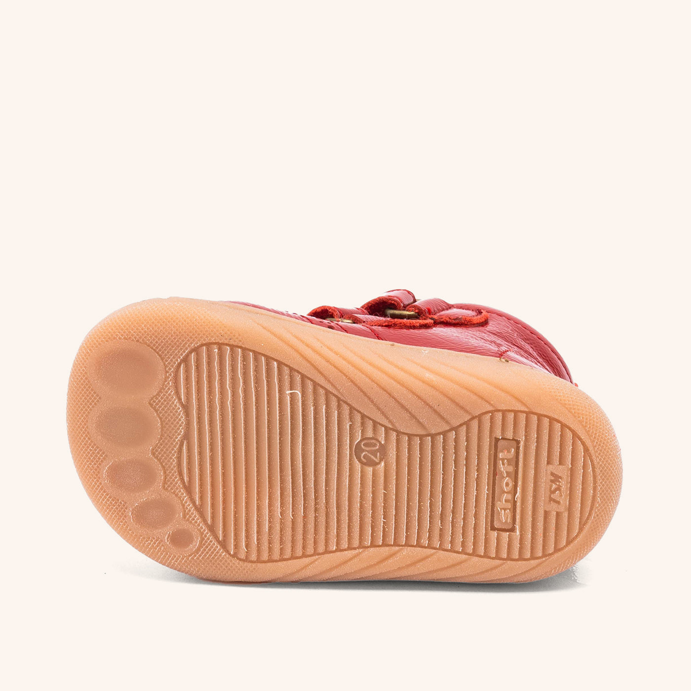 bisgaard barefoot philine lamb red patent