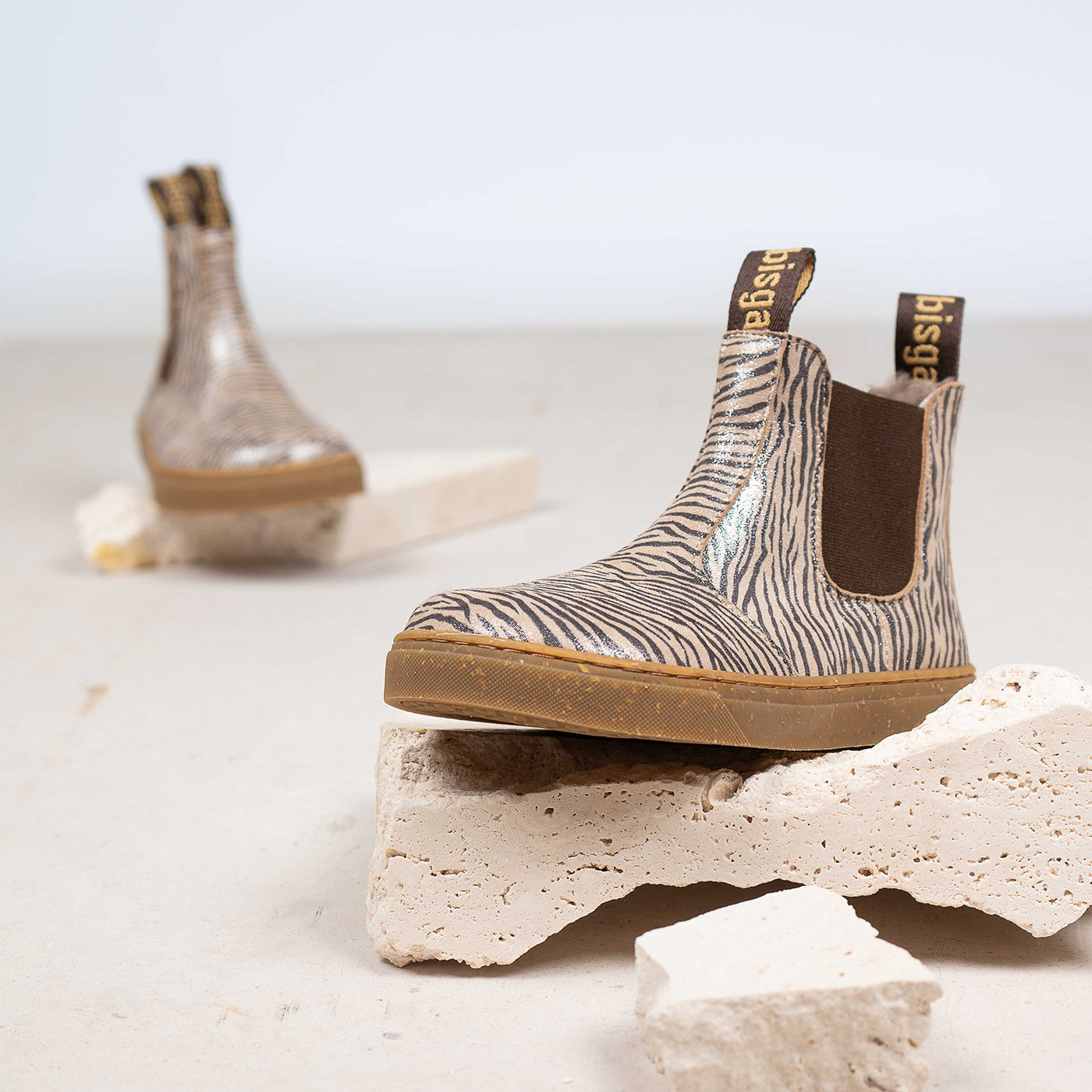 bisgaard barefoot ene lamb zebra glitter