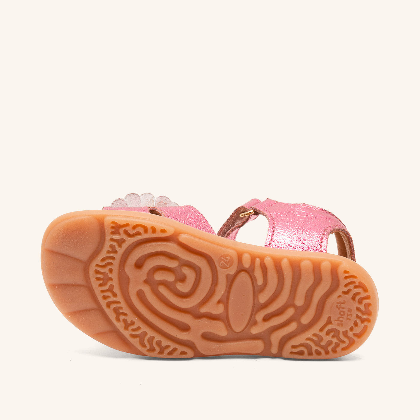 bisgaard barefoot oya pink metallic