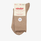 bisgaard x Cóndor cotton rib short socks turron