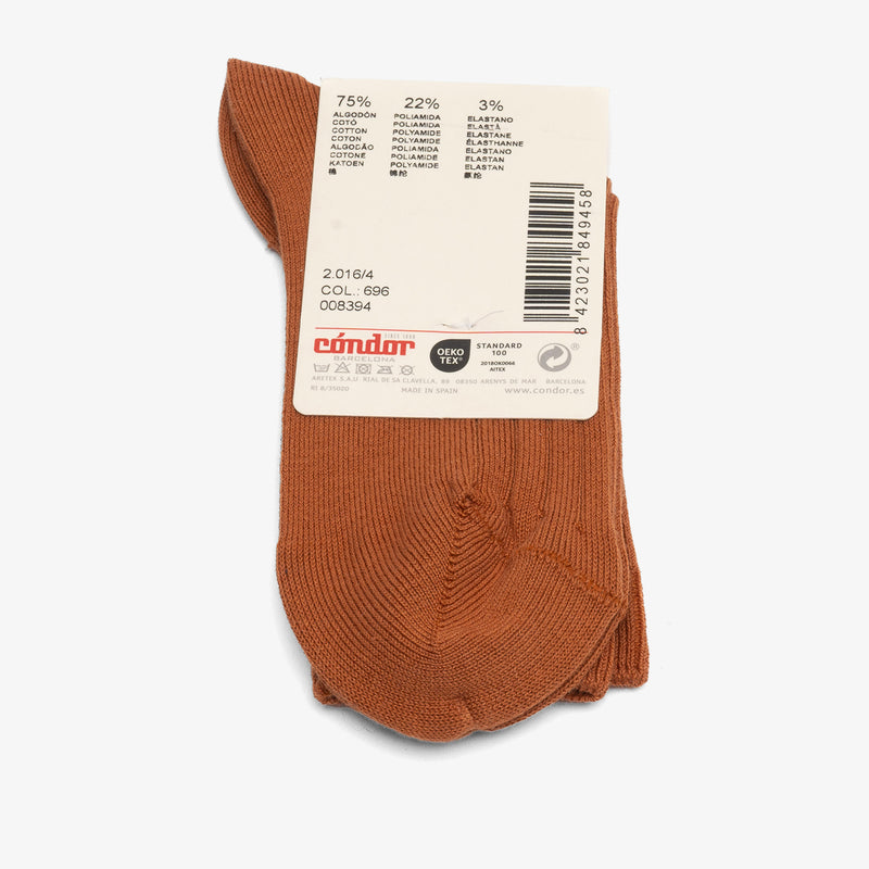 bisgaard x Cóndor cotton rib short socks oxido