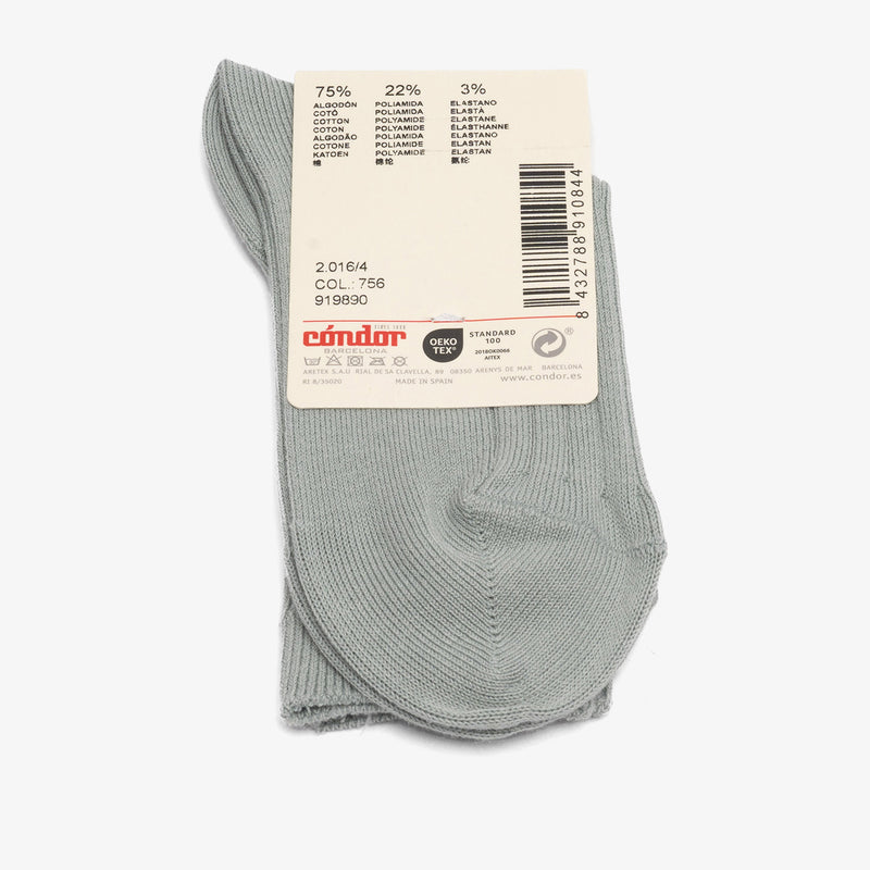 bisgaard x Cóndor cotton rib short socks dry green