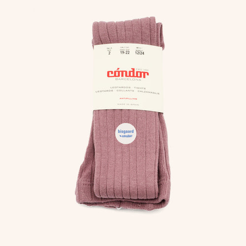 bisgaard x Cóndor cotton rib tights iris
