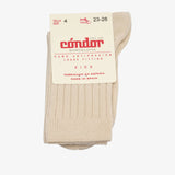 bisgaard x Cóndor cotton rib short socks lino