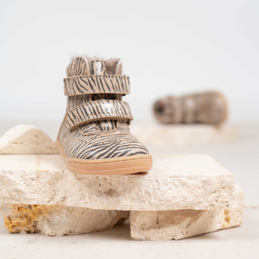 bisgaard barefoot philine lamb zebra glitter