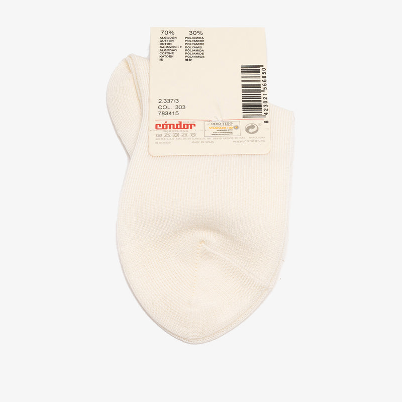 bisgaard x Cóndor cotton ankle sock with openwork cava