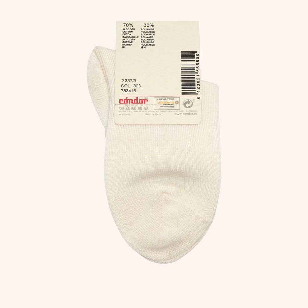 bisgaard x Cóndor cotton ankle sock with openwork  cava