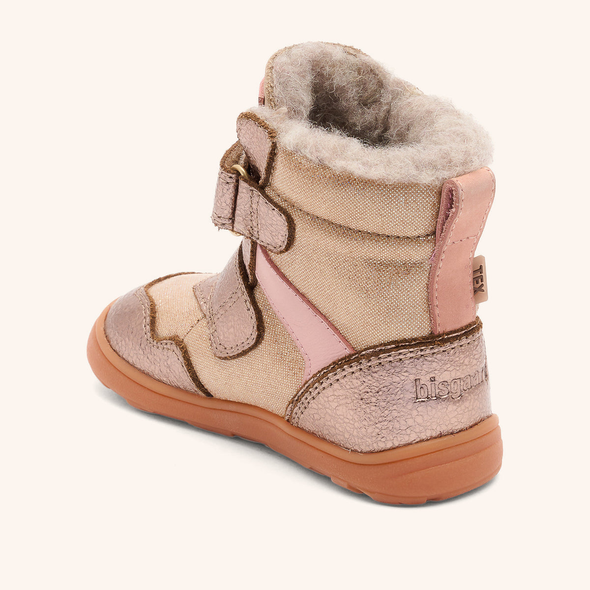 bisgaard barefoot timo tex rose gold